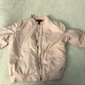 Forever 21 Light pink bomber jacket